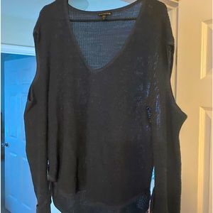 Cold shoulder sweater